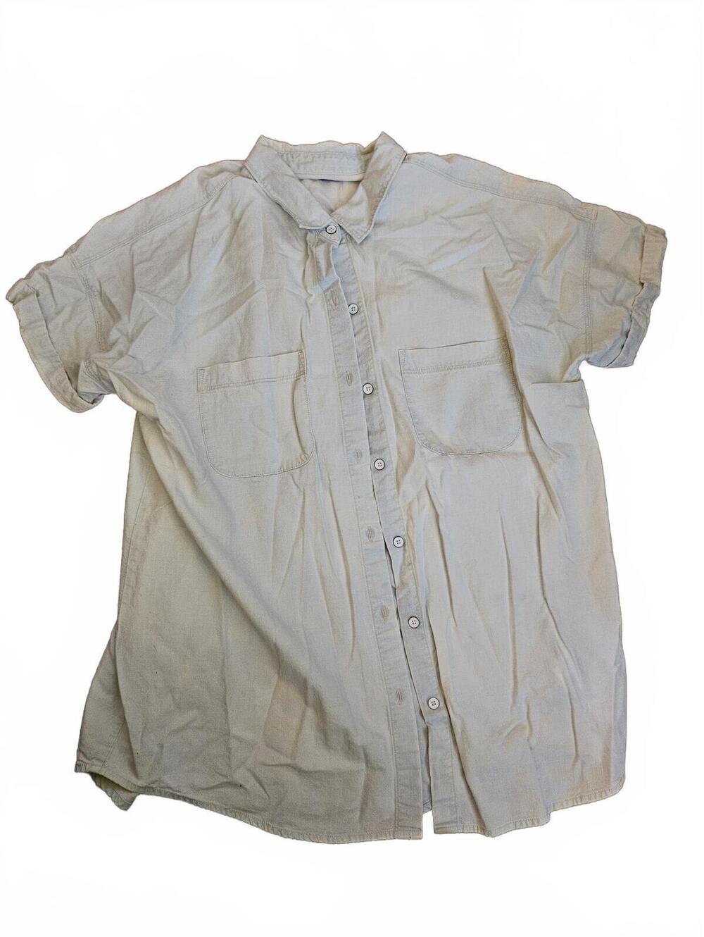 Old Navy Womens Oversized Button Down Boyfriend Shirt - EUC - Large